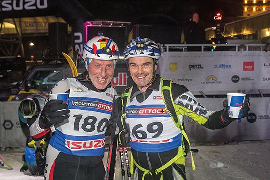 Freude bei Zielankunft