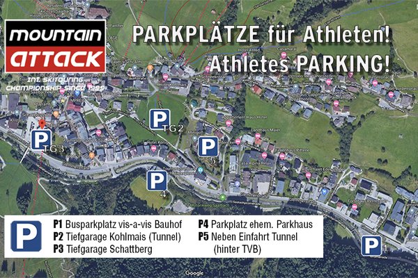Parkplätze für Athleten